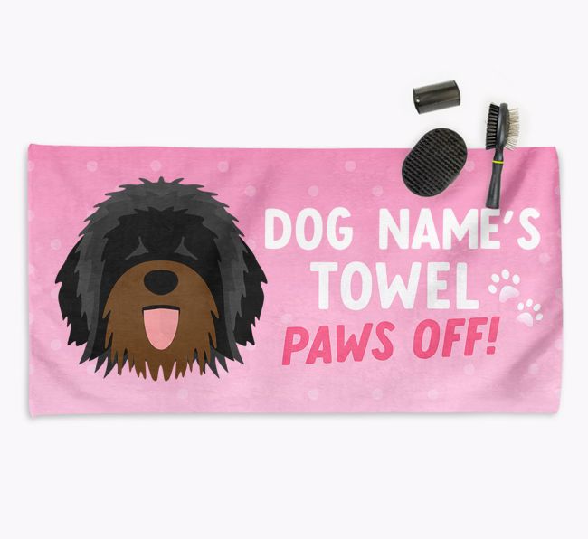 'Paws Off' Dog Towel for your {breedCommonName}